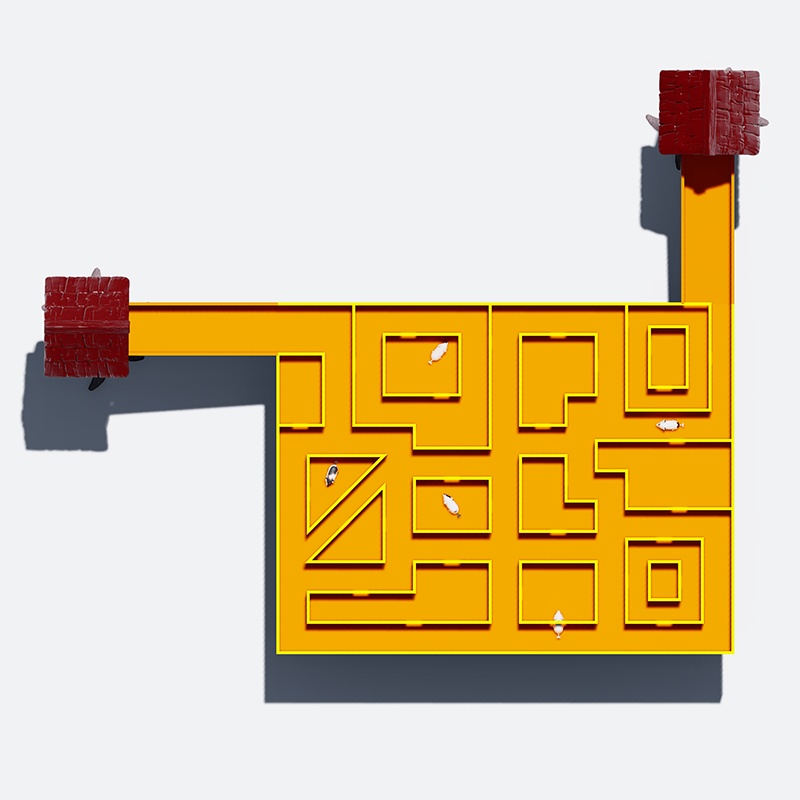Wonder Maze: patio interactivo de mascotas para conejillos de indias 
