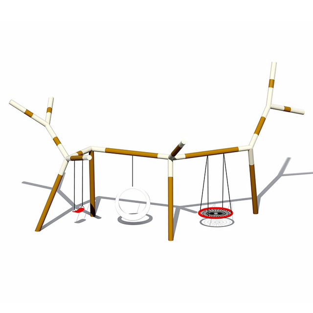 Columpio galvanizado de la rama de árbol de los niños del tubo para el patio al aire libre