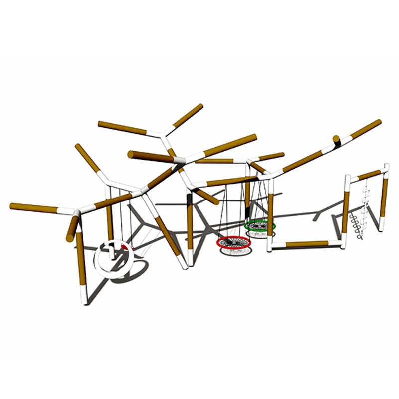 Tubo galvanizado duradero para niños Columpio de rama de árbol para varias personas 