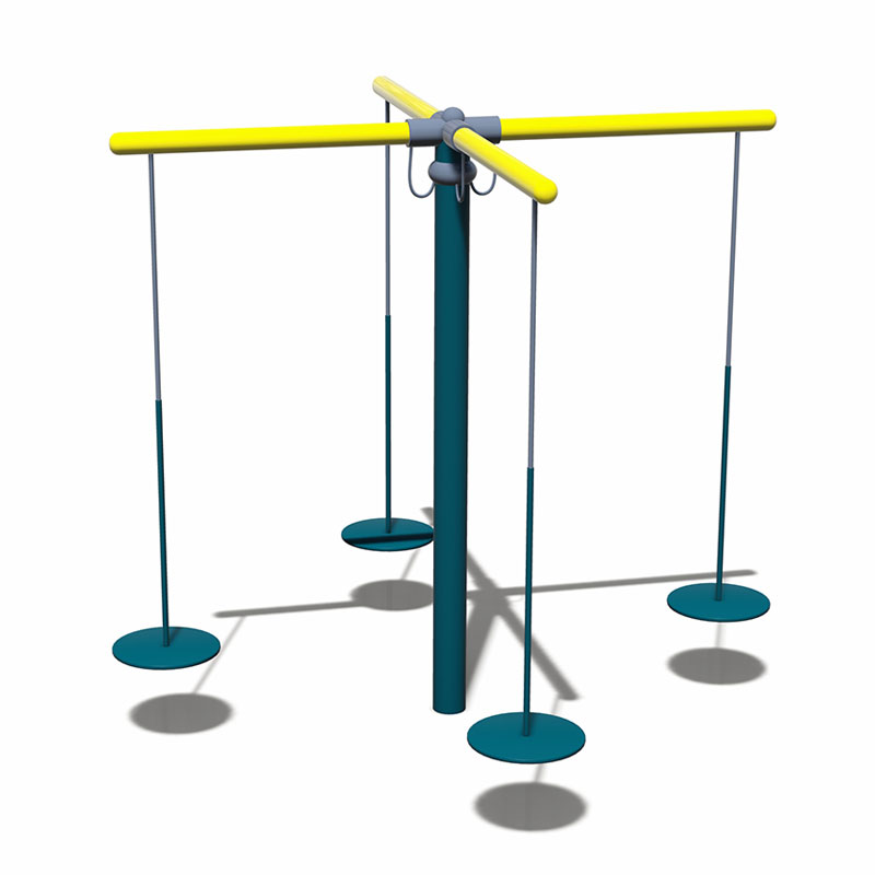 Columpio al aire libre para niños de tubo galvanizado para un juego diario divertido y seguro