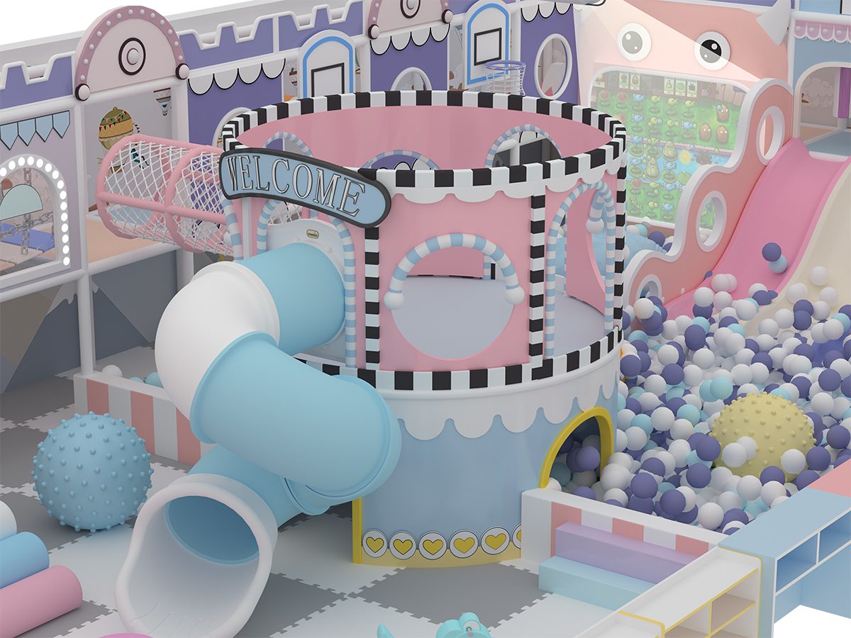 3.Tema pastel del &aacute;rea de juego suave Macaron (6)