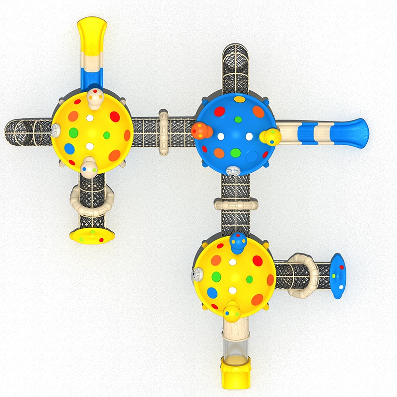 Diapositivas interactivas de hongos con características de escalada para parques