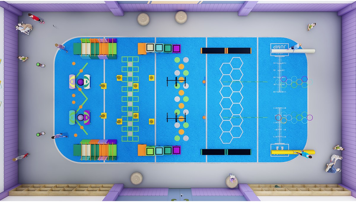 5. Carrera de obst&aacute;culos cubierta para escuelas (10)