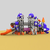 Safe Outdoor Playground con toboganes de juegos con cohetes