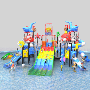 Emocionantes toboganes de juegos de agua para parques comerciales