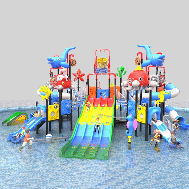 Emocionantes toboganes de juegos de agua para parques comerciales