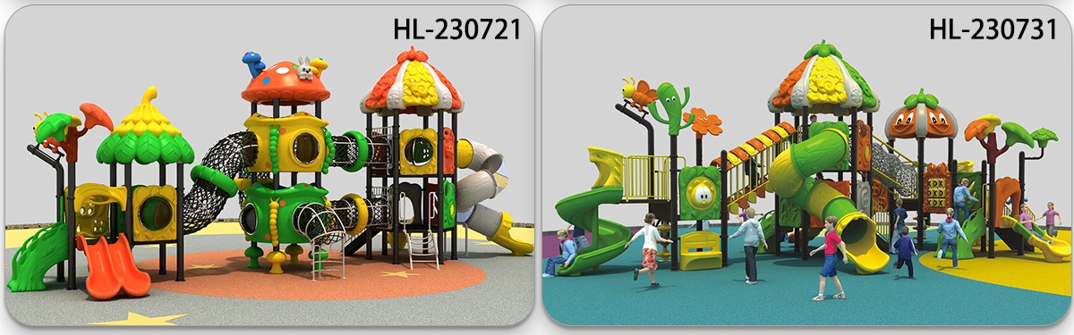 Tobogados de juegos de plástico HDPE duraderos (3) 