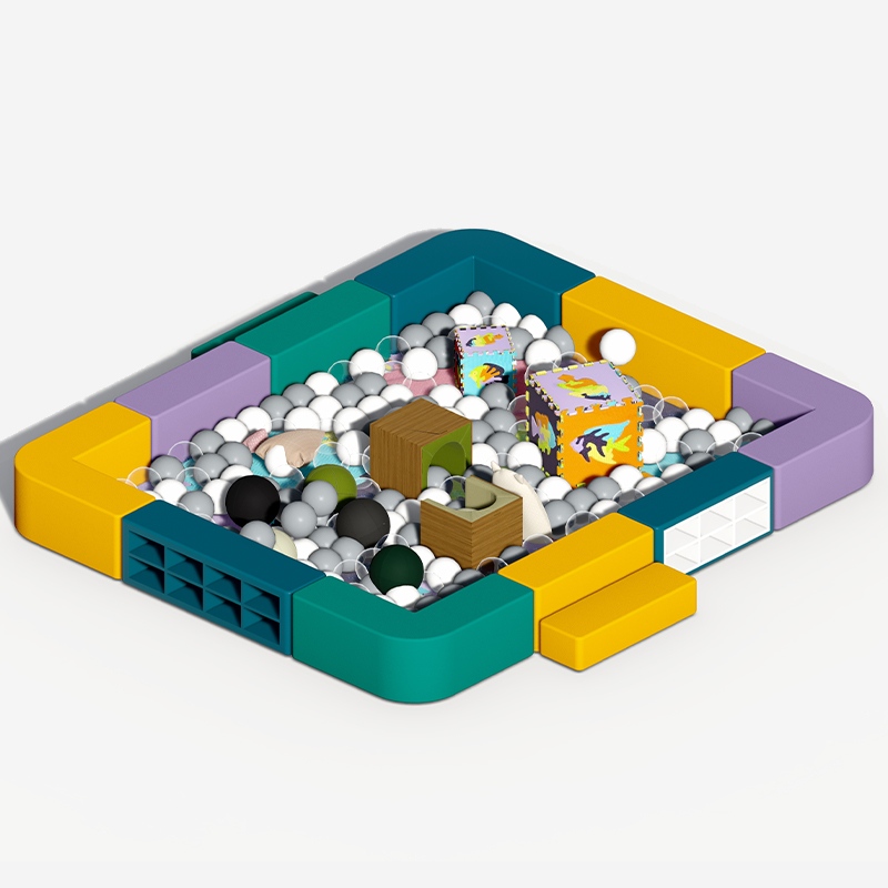 Piscina de bolas de juego suave interior temática modular 