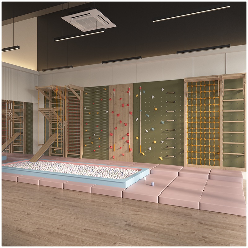 Kit de muro de escalada para el hogar | Paneles trepadores modulares para interiores