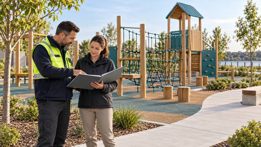 Concepto de traspaso operativo del parque infantil