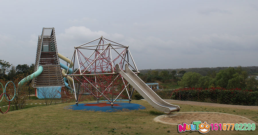 Viaje no estándar + gateo + tobogán de acero inoxidable + equipamiento paraíso infantil (3)