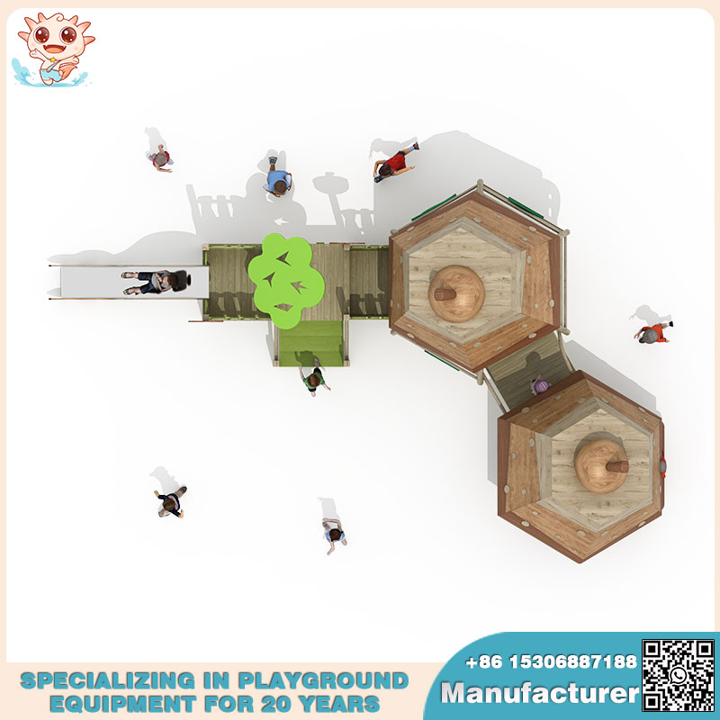 Equipos de juegos de madera de primera calidad de Outdoor Playground Factory