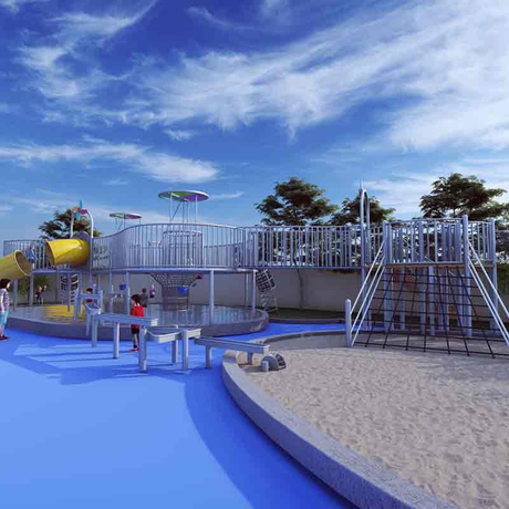 Proyecto de equipos de juego impotentes para el jardín de infantes del centro de la calle Yongjia Nancheng aterrizado