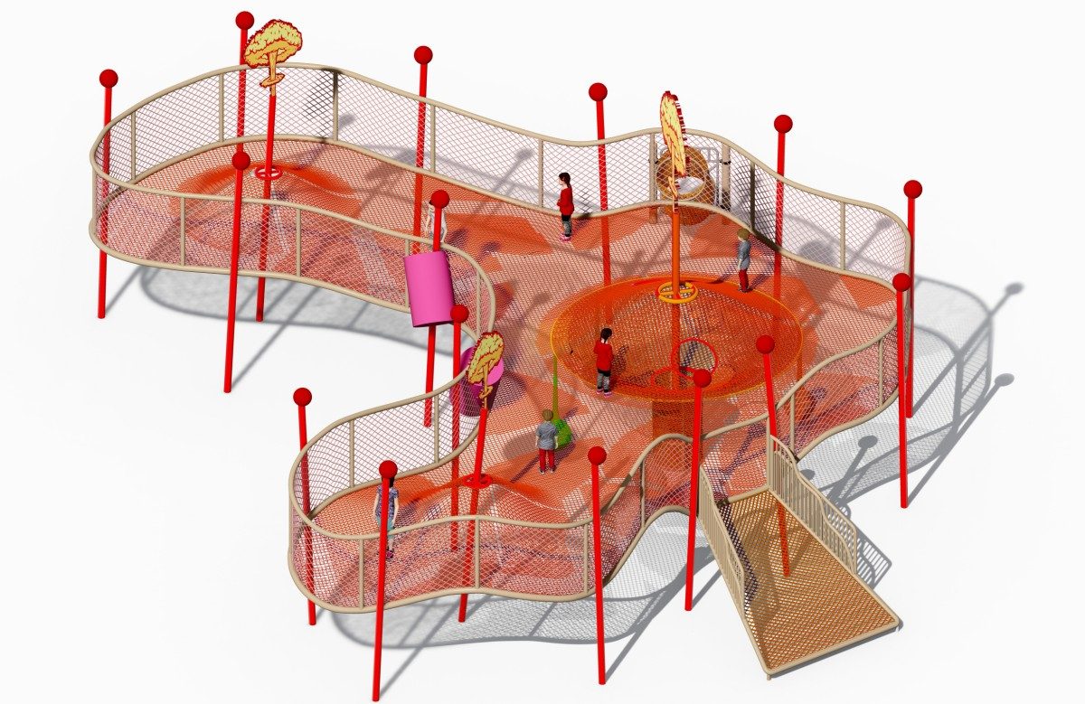 16. equipo de juegos infantiles para escalar cuerdas -5