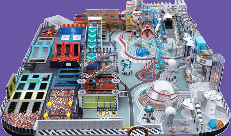 Parque infantil personalizado de aventura submarina