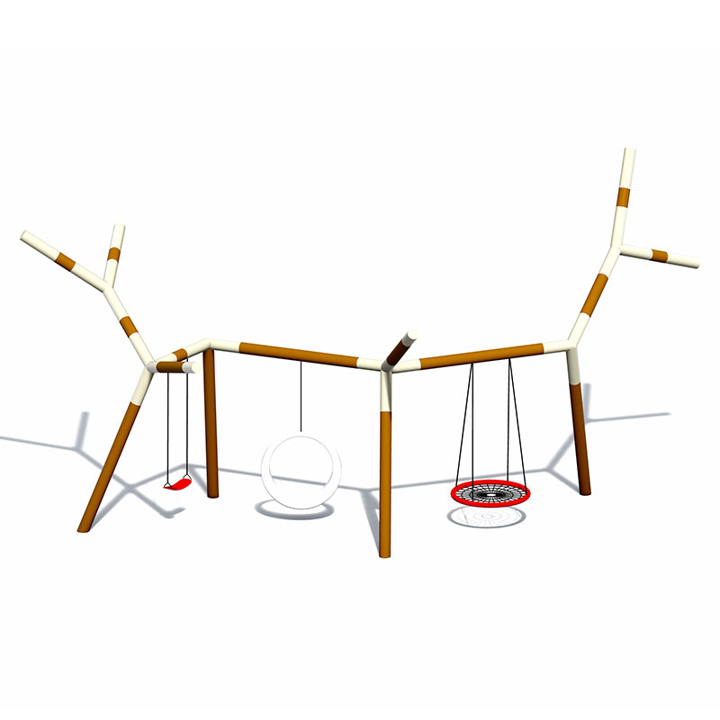 Columpio galvanizado de la rama de árbol de los niños del tubo para el patio al aire libre