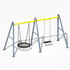 Columpio nido para niños al aire libre con base estable para actividades de juego seguras para niños