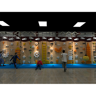 Muro de escalada para patio de juegos lúdico: juego de muro de escalada interior temático