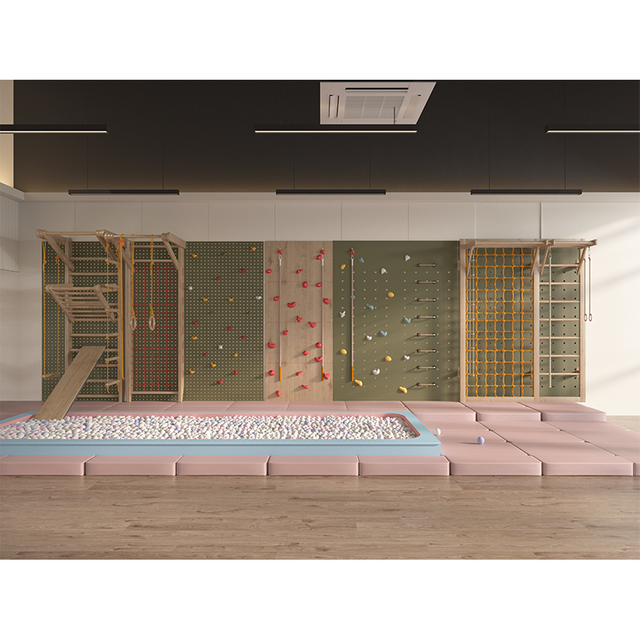 Kit de muro de escalada para el hogar | Paneles trepadores modulares para interiores