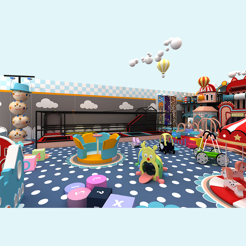 Parque infantil comercial Soft Play Resort de la serie Macaron