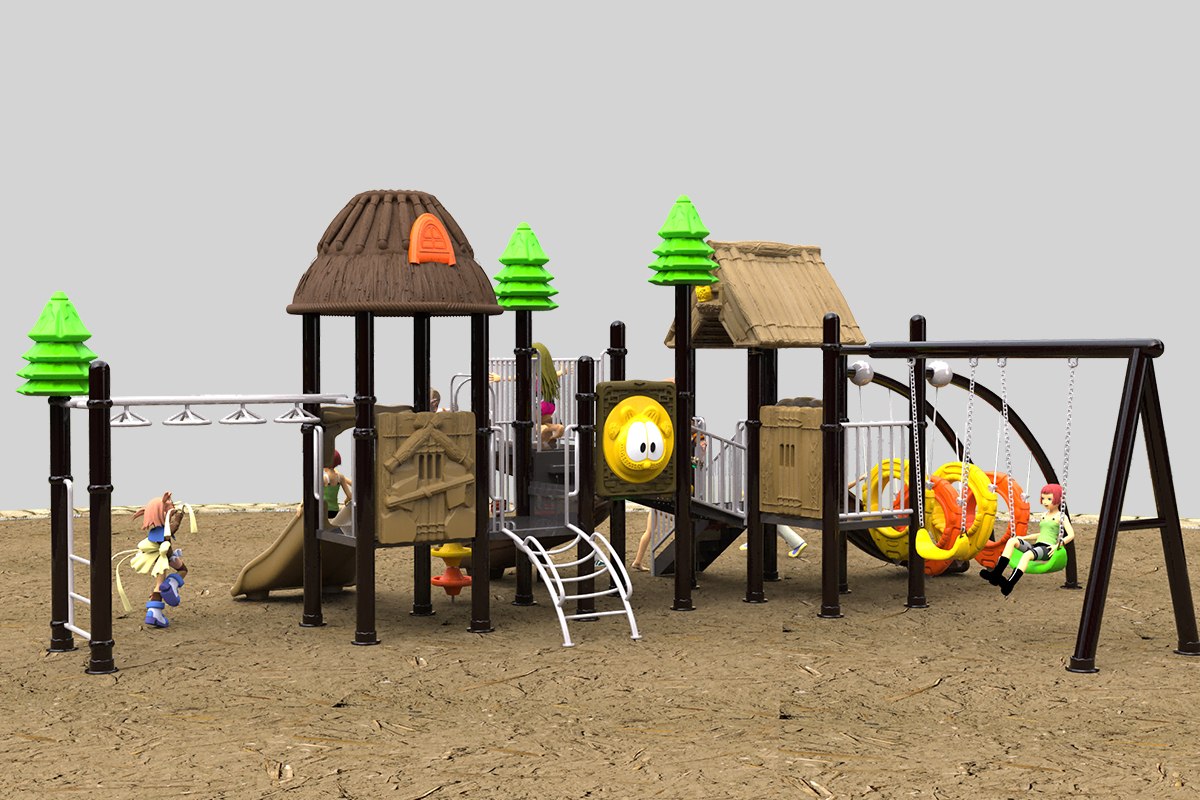 Parque comunitario de juegos de diapositivas al aire libre (3)