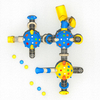 Diapositiva de juegos de hongos personalizables para áreas de juego escolar 