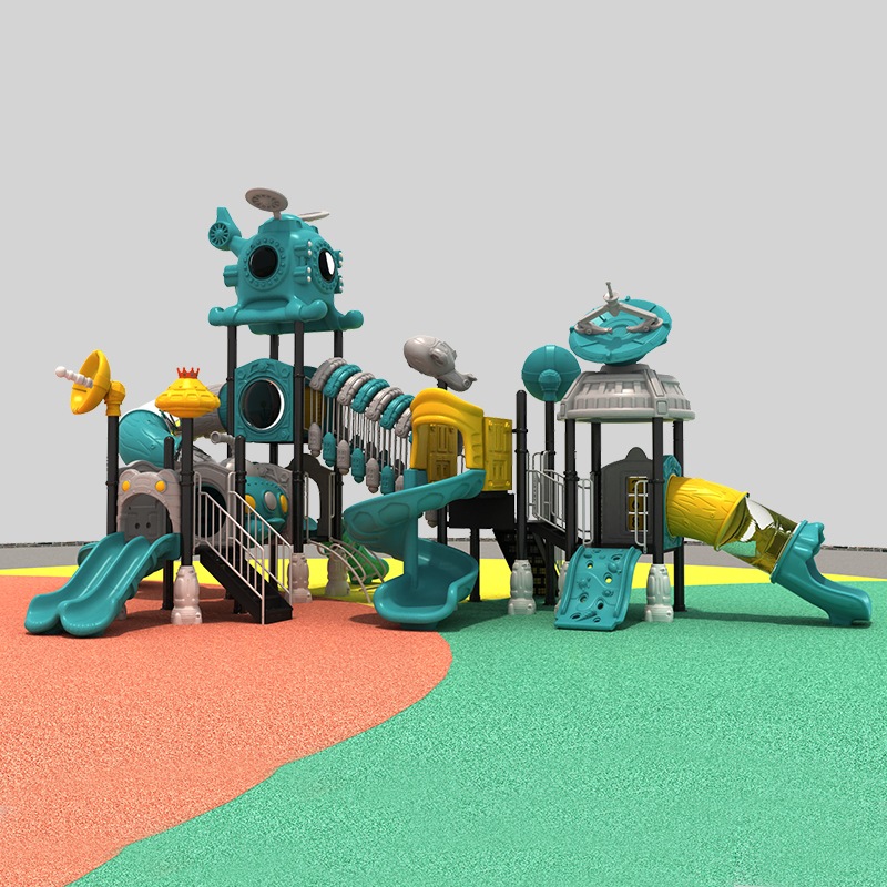Diapositiva duradera de juegos al aire libre para el juego inspirado en astronautas