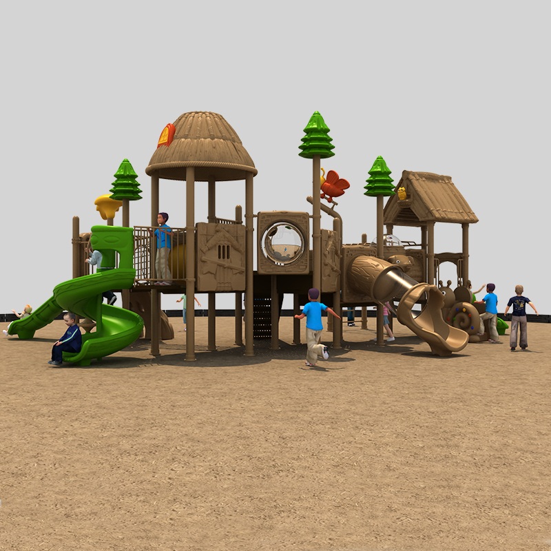 Diapositiva de juegos al aire libre favorita de los niños con temática de paja
