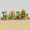 Diapositiva educativa de parque infantil con tema del bosque para al aire libre