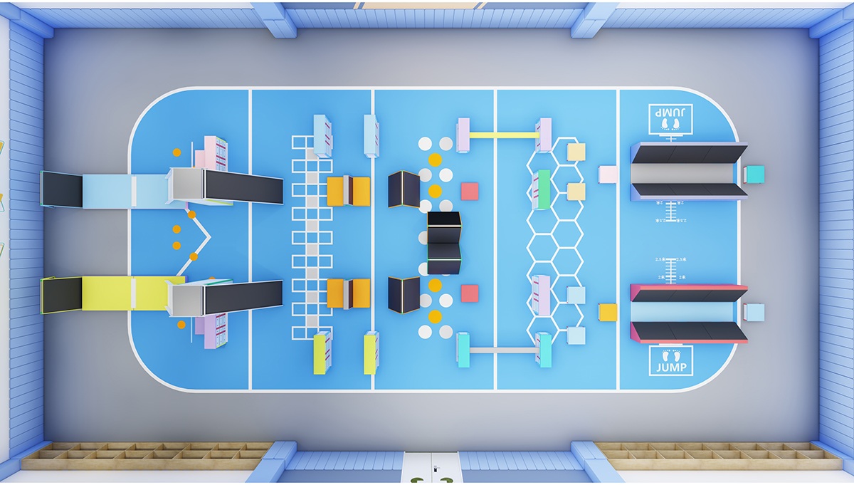 6. Equipo de entrenamiento para carreras de obst&aacute;culos en interiores (11)