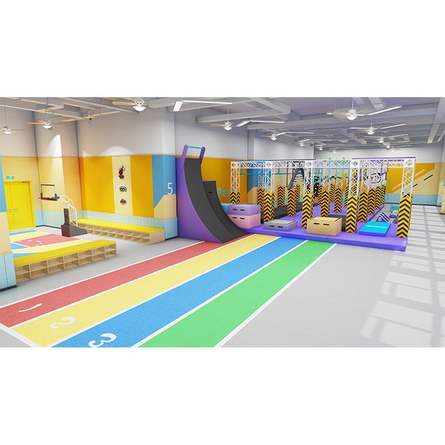 Sistema de entrenamiento de carreras de obstáculos en interiores personalizado Ninja Warrior