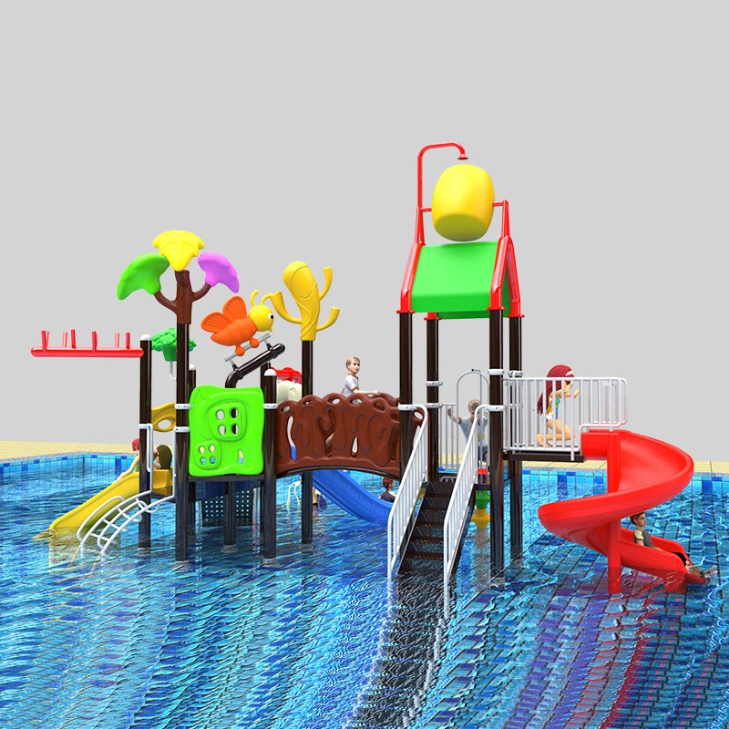 Características del parque infantil sensorial con toboganes suaves