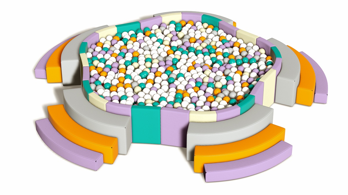 25. Indoor Soft Play with Ball Pit (1) 25. Juego suave interior con piscina de bolas (1)