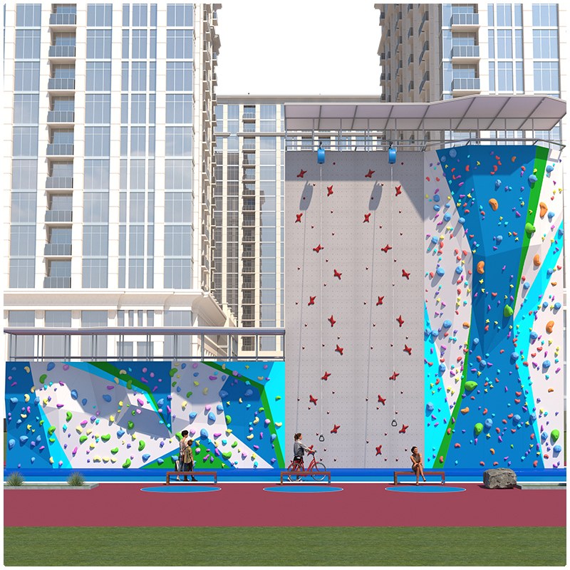 Muro de escalada interior modular de varias alturas | Escalada en el parque de aventuras