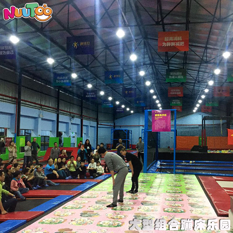 Letu Indoor Children's Paradise Gansu Jiuquan Love 蹦 PA Gran caso de parque temático de trampolín