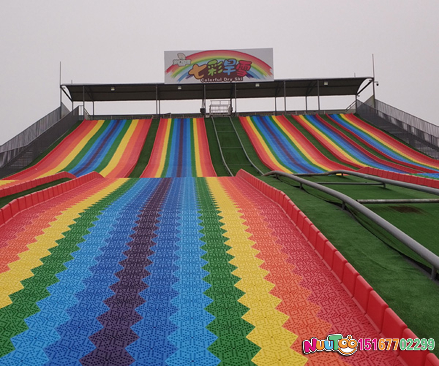 Tobogán de colores + tobogán de colores + tobogán de nieve seca + tobogán de salto - (22)