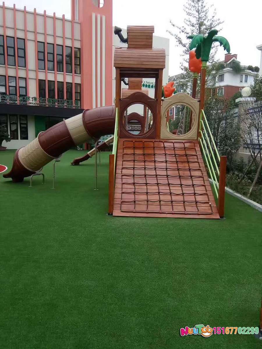 ¿Cómo decorar las instalaciones de apoyo al juego al aire libre del jardín de infantes?